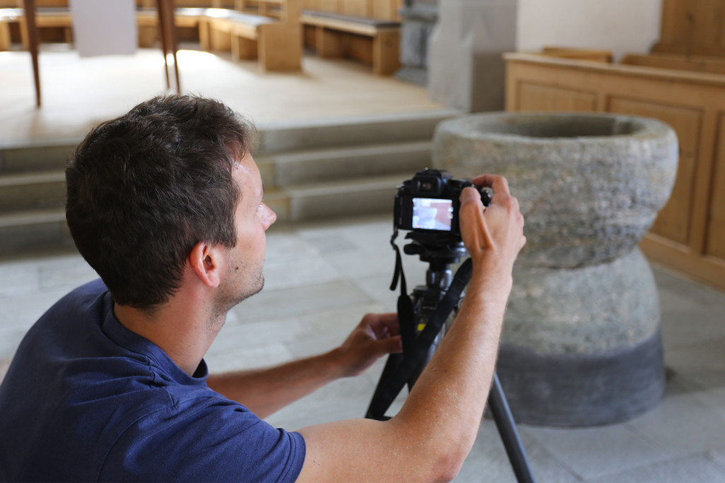 Photogrammetrie Taufbecken Kirche Scharans