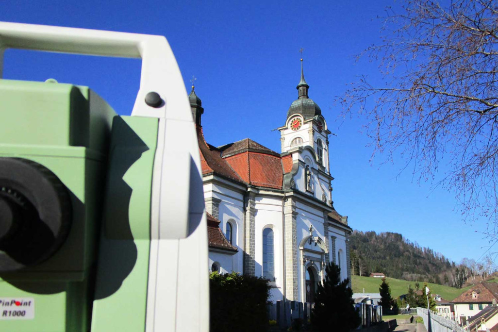 Gebäudeaufnahme St. Anna Kirche Schindellegi HMQ AG