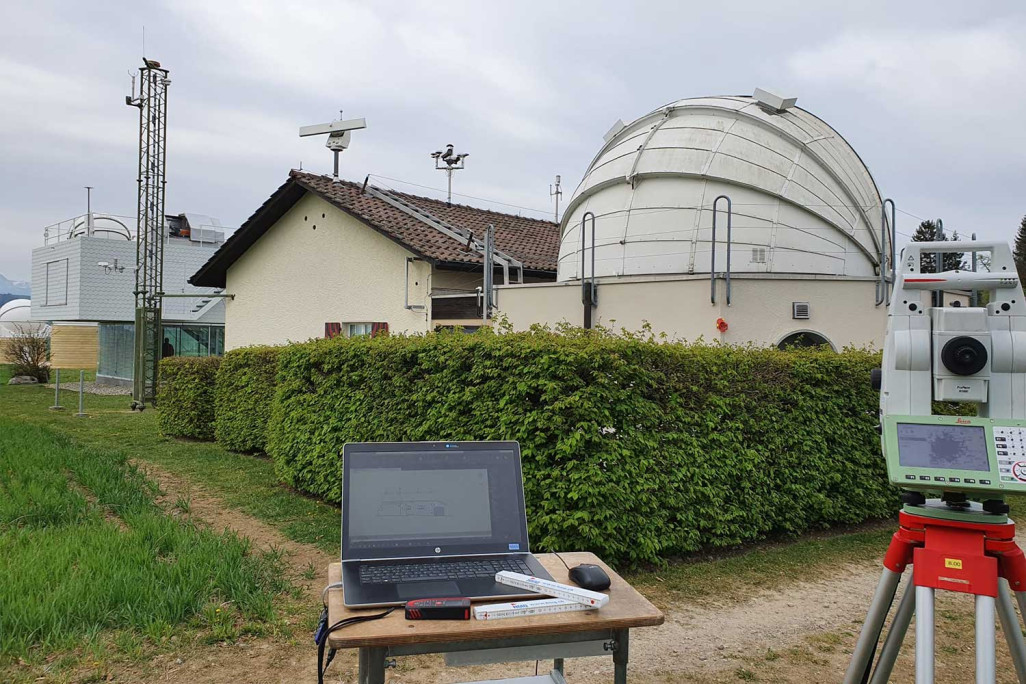 Gebäudevermessung, Sternwarte Zimmerwald, HMQ AG