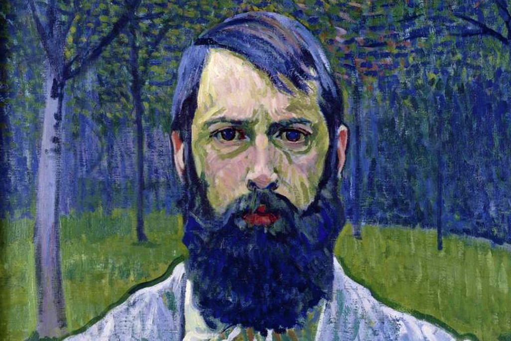 Cuno Amiet, Selbstbildnis mit Apfel