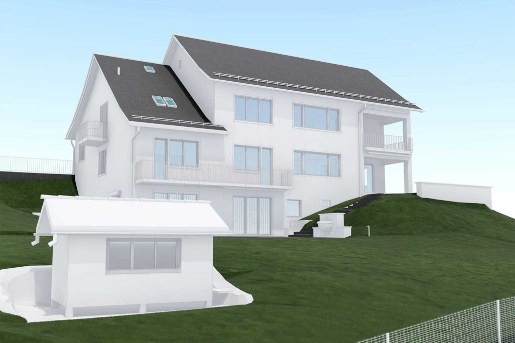 Gebäudevermessung, 3D-Modell, HMQ AG