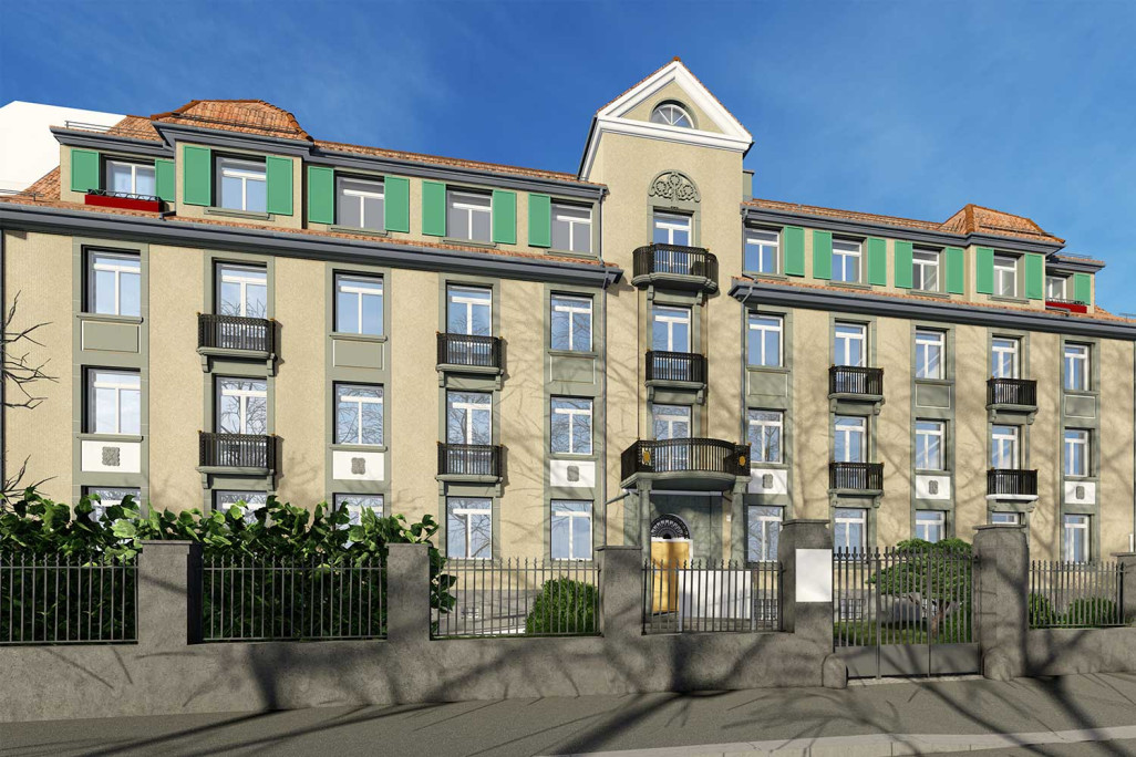 Gebäudeaufnahme in Graubünden, 3D-Modell, HMQ AG