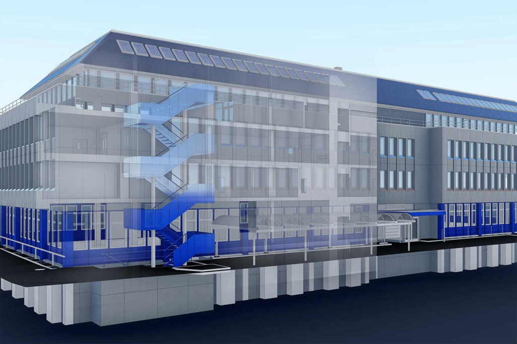 Wetzikon, 3D-Modellierung aus Gebäudeaufnahme, HMQ AG