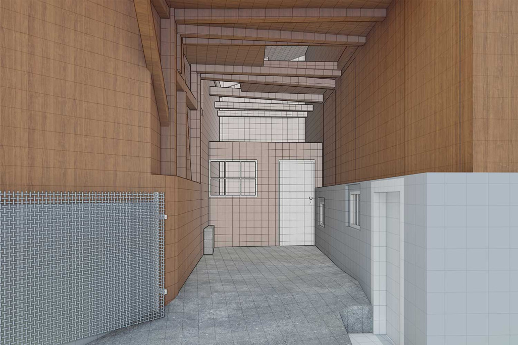 Malans GR, Gebäudeaufnahme Scheune, 3D-Modell, HMQ AG