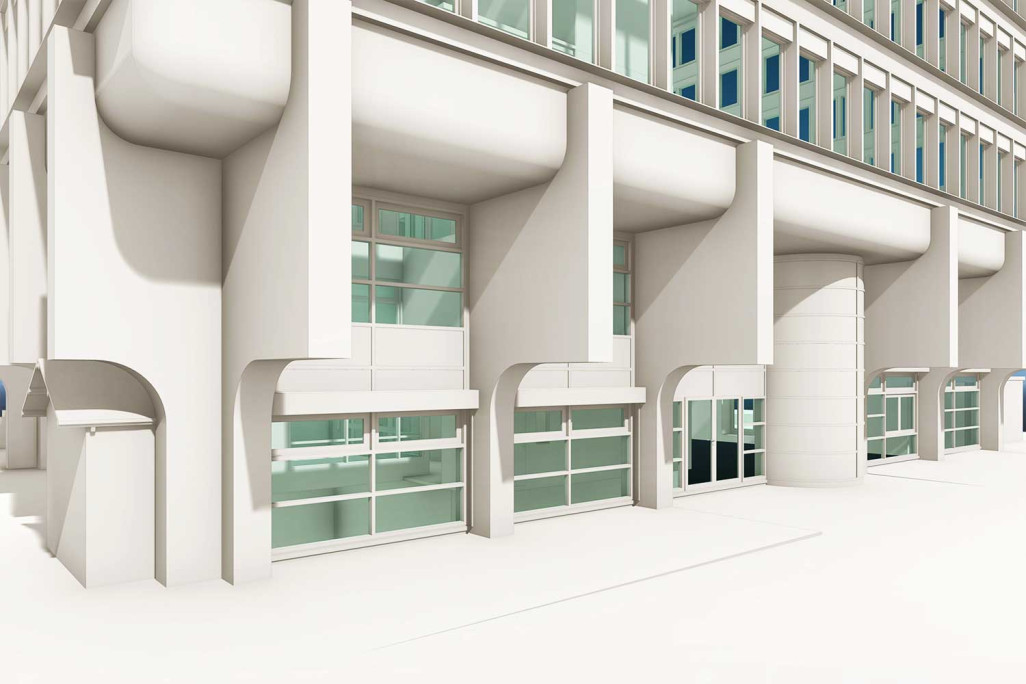 Brugg AG, Einkaufszentrum Neumarkt, Vermessung 3D-Fenster, HMQ AG