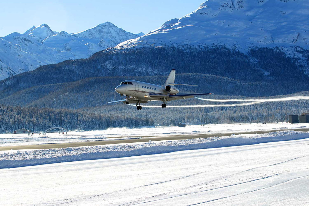 Gebäudeaufnahme Airport Engadin