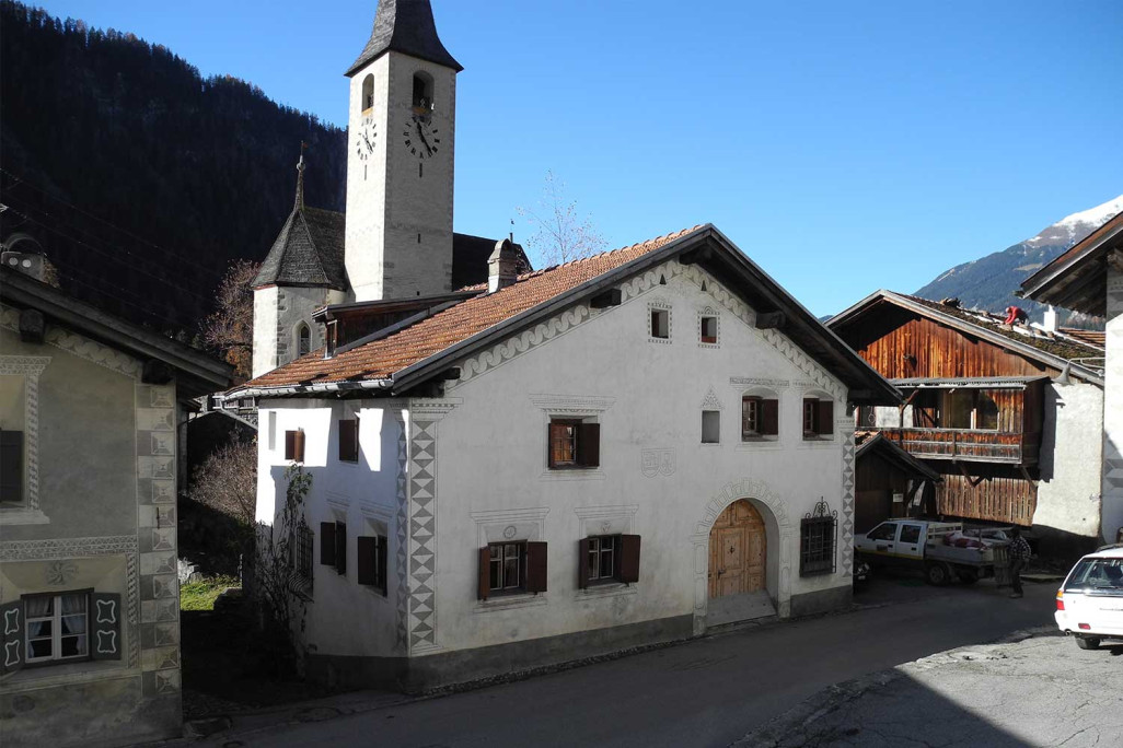 Engadinerhaus in Filisur, Gebäudevermessung, HMQ AG