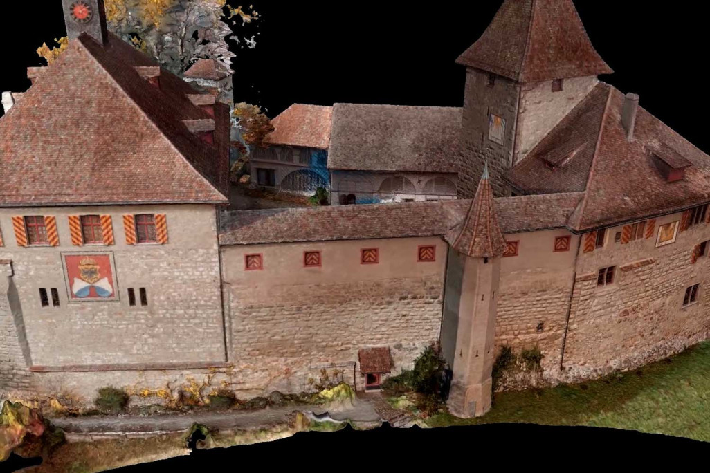 3D-Modell Schloss Kyburg, HMQ AG