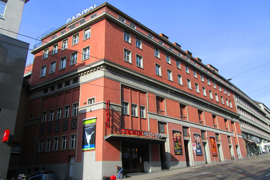 Gebäudeaufnahme Kino Capitol, Zürich, HMQ AG