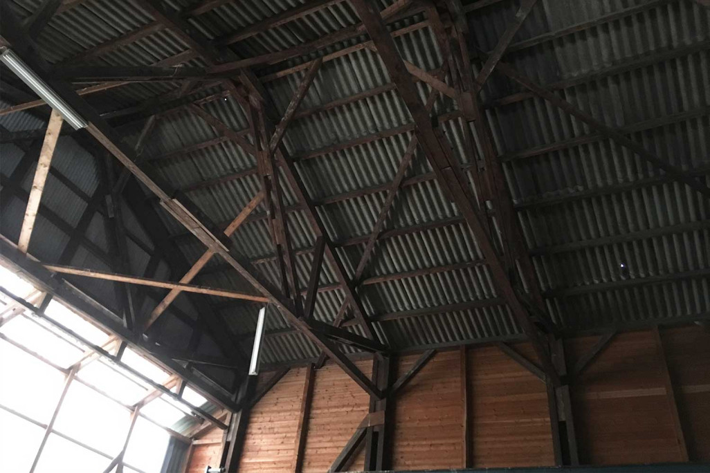 Gebäudeaufnahme Tragkonstruktion Lagerhalle,  HMQ AG