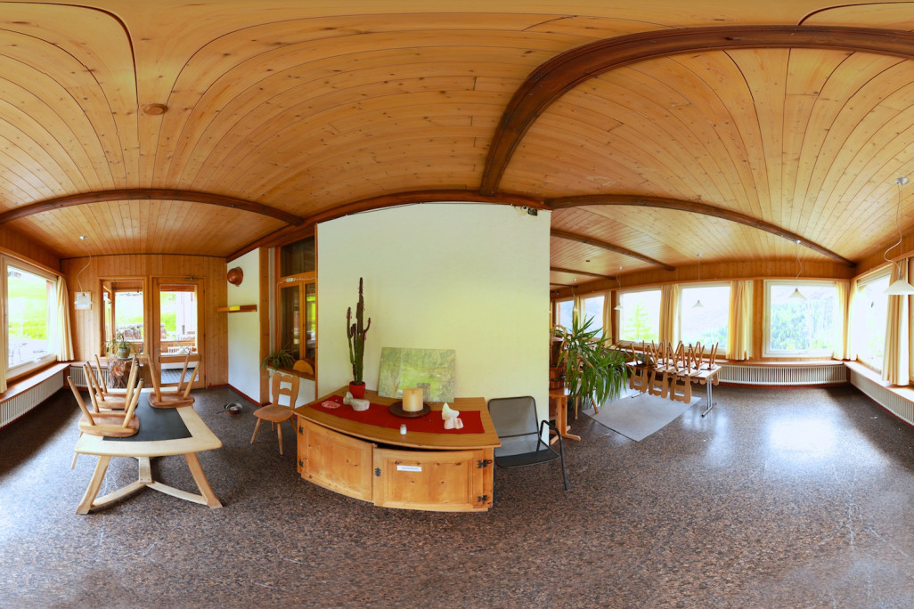 Hotel Alpina Tschiertschen, Panoramafoto, Restaurant
