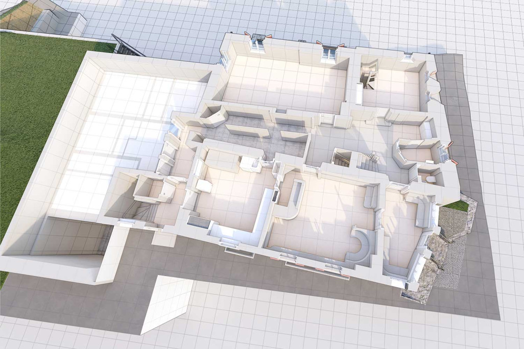 Pontresina GR, Graubünden, Gebäudevermessung 3D-Grundriss, HMQ AG